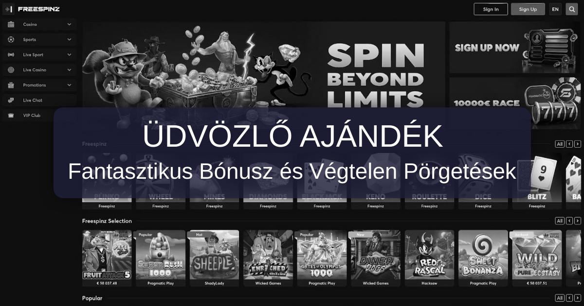 Freespinz Casino welcome bonus